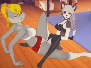 (3D Hentai)(Furry) Furry Porn (Lesbian)