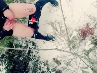 PEEING LIKE a BOY IN THE VIRGIN SNOW