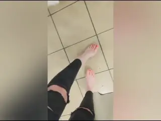 Public Foot Tease