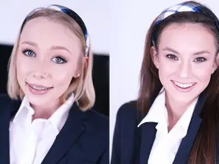 SCHOOLGIRLS ATHENA MAY & ELLIE EILISH TRAIN AT THE SWALLOW ACADEMY