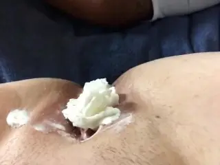 Eat that Pussy with Whipped Cream Female Orgasm