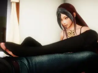 (3D Porn)(Gravity Rush) Raven Footjob