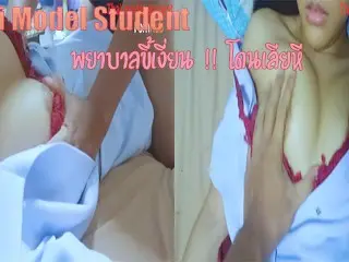 THAI NURSE FUCK WITH HER DRIVER EP.1 คลิปหลุดพยาบาลคนสวยเย็ดกับคนขับแกร๊บ