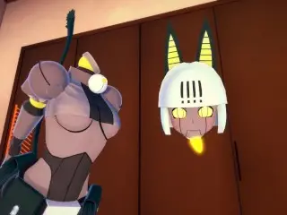 (3D Hentai)(Skullgirls) Sex with Robo-Fortune