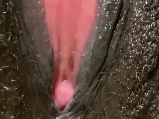 EBONY MASTURBATION - FINGERING MY NOISY WET PUSSY (CLOSE UP)