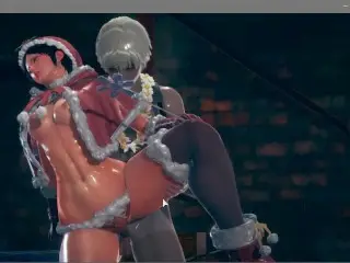 AI Syoujyo [3d Hentai Game] Ep.13 Chunli Fucked with a Santa Dress