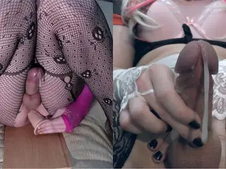 Compilation of Hot Anal Orgasms Cloce up ( Sissygasm Trap Femboy Tranny )