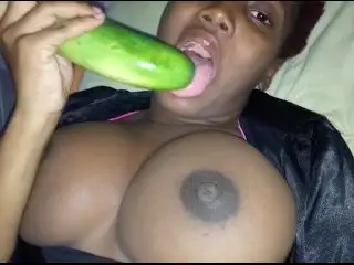 Hot Thot Teen School Girl Deep Fucking with a Big Cucumber Dick - Mastermeat1