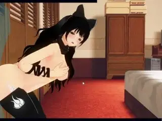 [CM3D2] - RWBY Hentai, Pleasant Fun with Blake Belladonna and her Booty