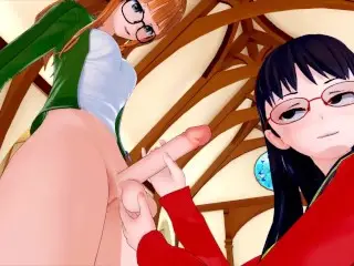 Futa Persona 5 Futaba X Persona 4 Yukiko (3D HENTAI)