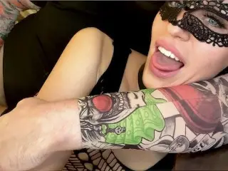 Big Bubbles & Anal Spooning | Saliva Bunny Performs Sloppy Deepthroat and Takes Thick Dick into Ass