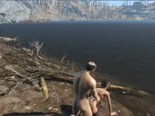 Fucked a Girl with Combat Make-up on the River Bank | Fallout, Porno Game 3d