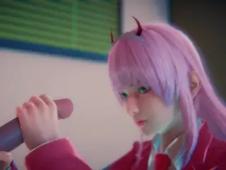 ZeroTwo Milking a Dick for Honey