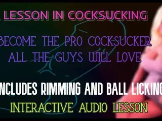 A Lesson in Cocksucking Includes Rimming and Ball Licking
