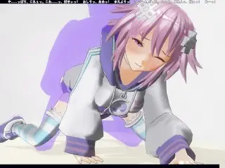 3D HENTAI Creampie Neptunia in the Ass