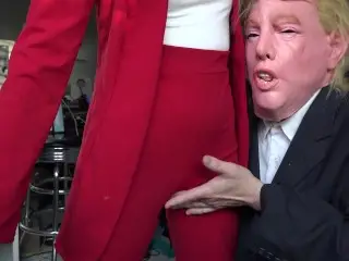 President Grabs Pussy. Reporter Girl has Interest in Pussy Grabbing. will you Grab me by the Pussy?