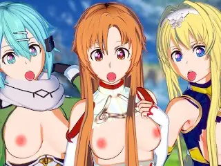 Ultimate Sword Art Online Harem Hentai