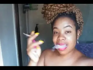 Smoking Big Lips Ebony Black Girl Sexy Audio Voice Erotic Poetry Music Spoken Word - Cami Creams