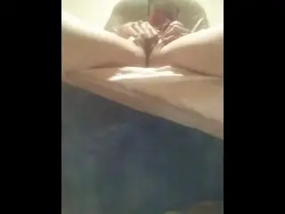 Sexy Disabled Girl Sprays Camera with Piss then Masturbates to Orgasm