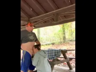 Stranger Walks up on her and Fucks her in the Woods