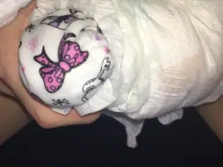 030 Cover with Panties, Wrap Peeing Diapers and Masturbate!