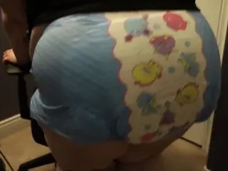 BBW Desperately Wets Diaper