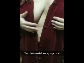 Your Chubby Wife with Big Boobs Loves to Fuck Bareback with my Big Cock! [cuckold Snapchat]