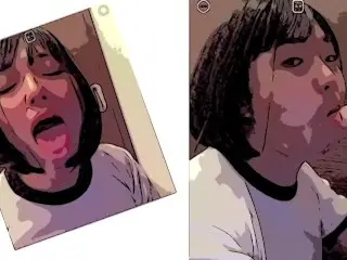 Animated Voice Japanese Hentai Shemale Crossdresser Ladyboy Blow Job like an Animation