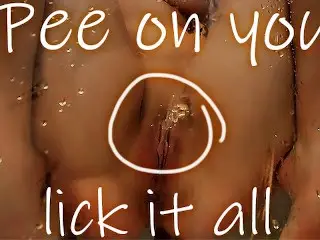 Pee on your Display, Face and Tongue. Pissing. Golden Shower Kinky Dove