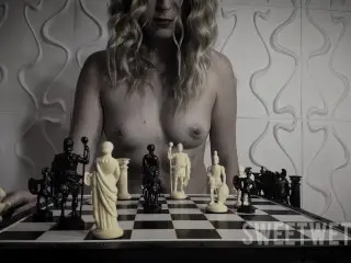 Dildo Gambit (girl Ride on Dildo and Cum on Chess Board, like Beth Harmon in Queen's Gambit)