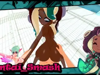 Fucking Marina at the Pool, Lets you Cum inside - Splatoon 2 Hentai