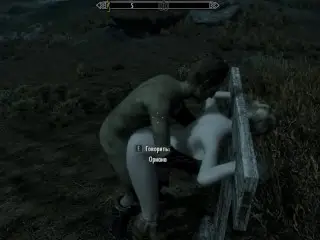 Porn with his Personal Maid at Night in the Parking Lot | Skyrim Sex Mods