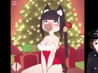 Getting a Blowjob from the Christmas Catgirl