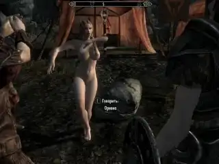 Girl Entertains Soldiers with Dancing and then Fucks with them | Skyrim Sex Mods