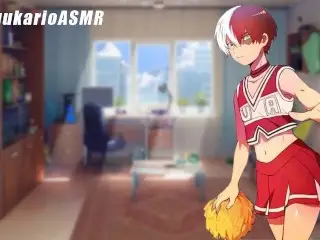 ASMR (sfw) SHOTO TODOROKI Se Viste De PORRISTA Para Ti