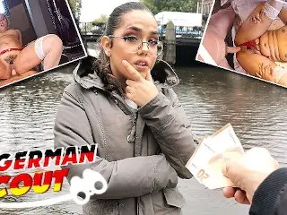 GERMAN SCOUT - TINY CURVY NERD LATINA GIRL I PICKUP AND ROUGH FUCK I REAL STREET CASTING