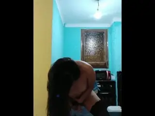 My Latin Girlfriend Passes me Video Whatsapp with her Toy