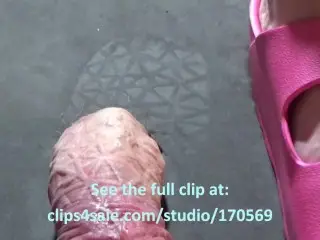 BBW DEEP TREAD RUBBER FLIP FLOPS COCK CRUSH