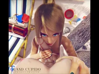 Animation POV Futa Dva and Samus having Fun on the Beach [grand Cupido] ( Overwatch+Metroid )