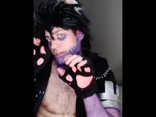 Kitty Cat Dabi Cosplay Plays with himself