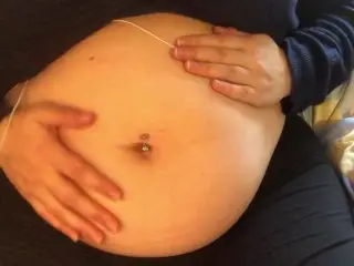 Swollen Belly Girl Loud Stuffed Belly