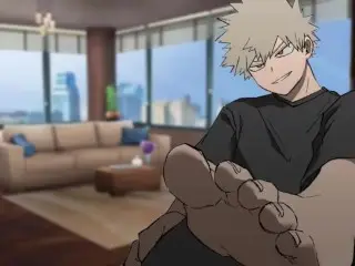 BAKUGOU LETS YOU TOUCH HIS FEETS