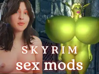 Beating Skyrim with Sex Mods | the Creation of Bimbo Shrek Ep 1 | Gaming Porn