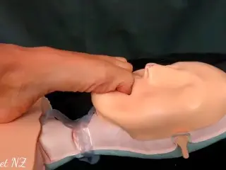 Face Massage using her Sweet Feet