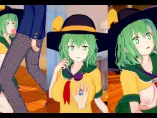 [hentai Game Koikatsu! ]have Sex with Touhou Big Tits Koishi Komeiji. 3DCG Erotic Anime Video.