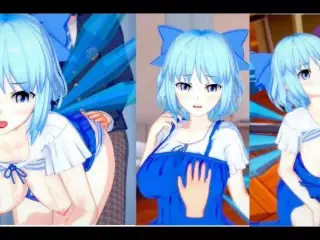 [hentai Game Koikatsu! ]have Sex with Touhou Big Tits Cirno. 3DCG Erotic Anime Video.