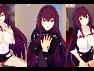 [hentai Game Koikatsu! ]have Sex with Fate Big Tits Scáthach.3DCG Erotic Anime Video.