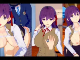 [hentai Game Koikatsu! ]have Sex with Fate Big Tits Sakura Matou.3DCG Erotic Anime Video.