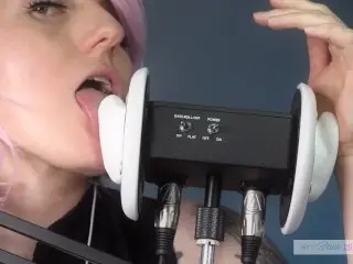 SFW ASMR - Nibbling your Ears until you get - PASTEL ROSIE Live Twitch Streamer Ear Licking