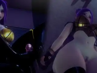 [LEAGUE OF LEGENDS] KDA Kai'Sa Plays with her Fans (3D PORN 60 FPS)